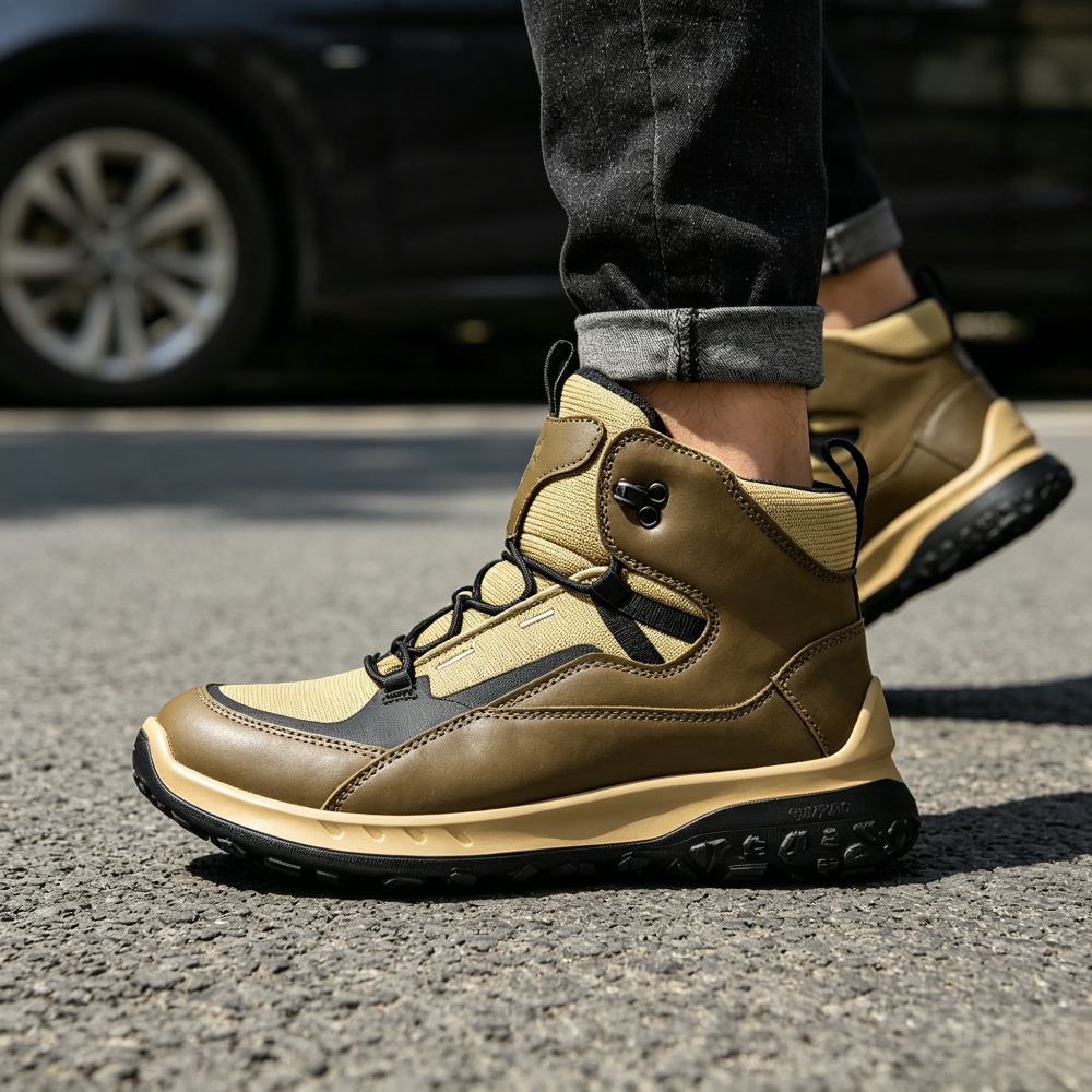 Streetwear Brand Shoes - High Top Leather Shoes Men Luxury