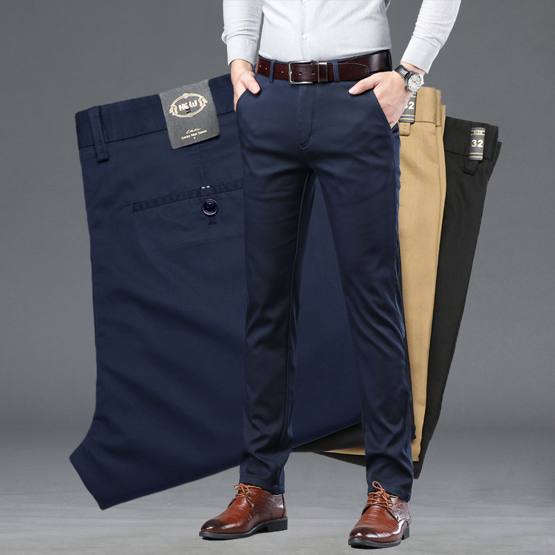 Streetwear Brand Pants - Summer Thin Men's Slim Suit Pants