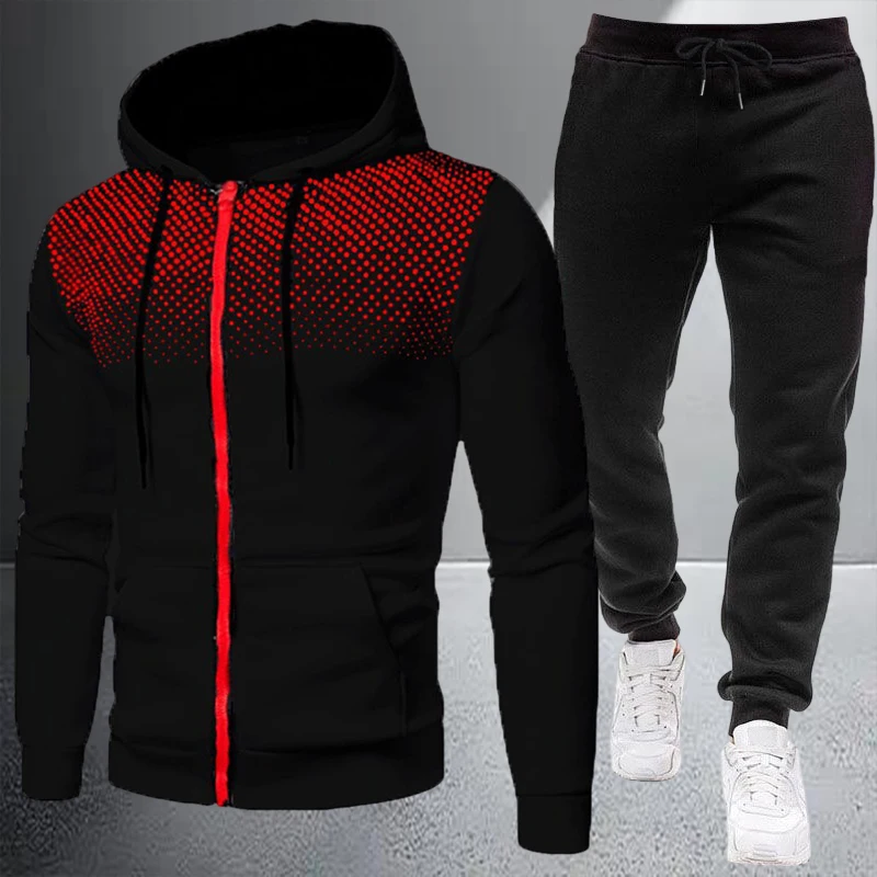 Streetwear Zipper - Autumn Winter High-end Men's Jacket Tracksuit