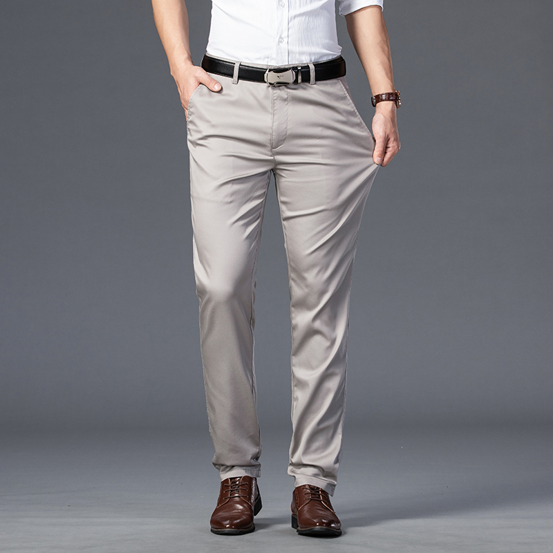 Summer Thin Men's Slim Suit Pa - đánh giá và giá Streetwear Brand Pants