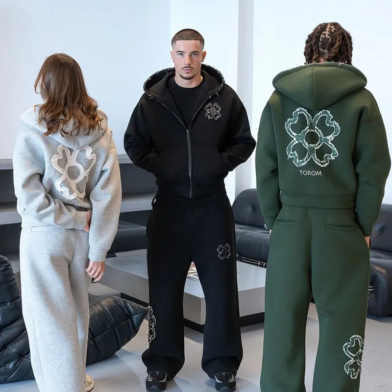 Spring Autumn Oversized 4 Leaf - đánh giá và giá Streetwear Zipper