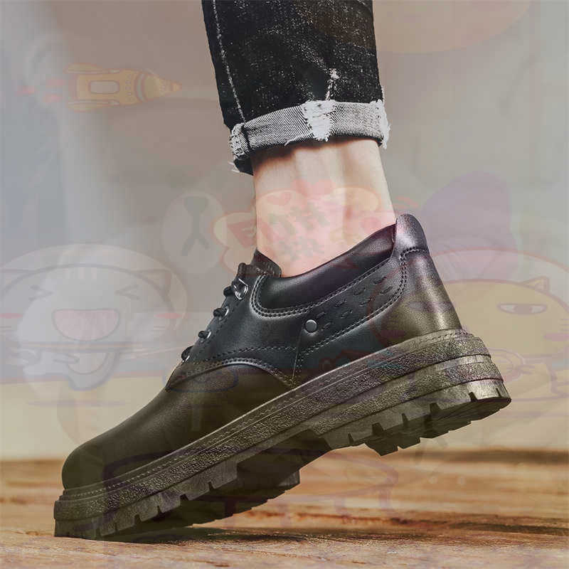 Dark Natural Leather Fashion T - đánh giá và giá Streetwear Brand Shoes