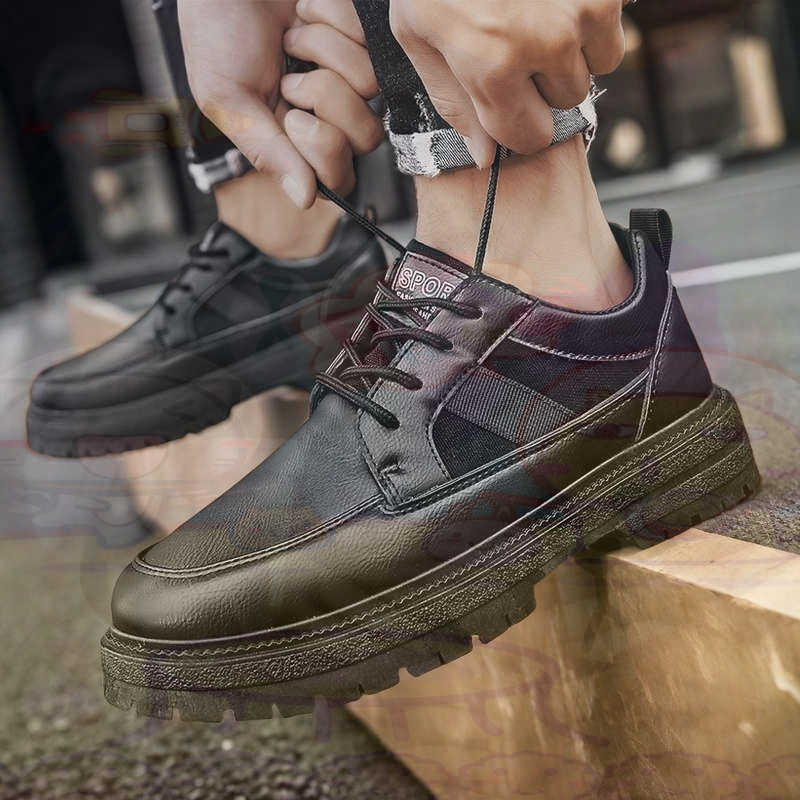 Dark Natural Leather Fashion T - đánh giá và giá Streetwear Brand Shoes