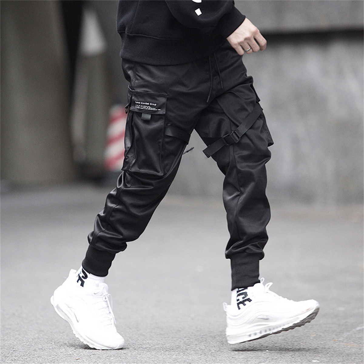 Black Hip Hop Cargo Pants Summ - đánh giá và giá Streetwear Brand Jacket