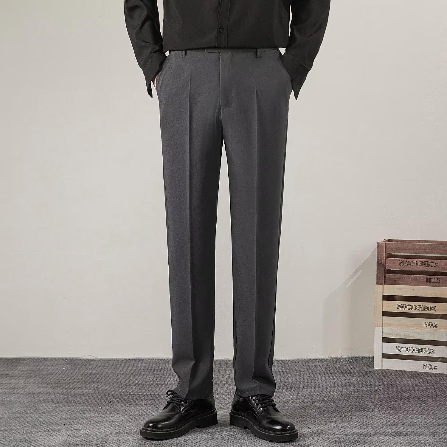 Summer Men's Solid Color Strai - đánh giá và giá Streetwear Brand Pants